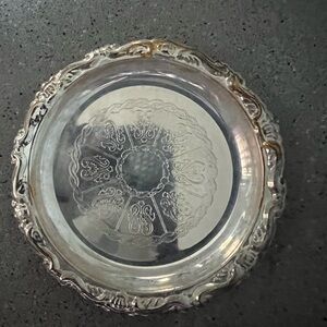 6 Silver Antique Coasters